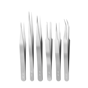 Stainless Steel Tweezers Pointed Tip Smooth Surface Industrial Grade For Precision Repair And Electronics Handling - Product Image 1