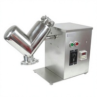 Mini mélangeur de poudre sèche en acier inoxydable de type V pour utilisation en laboratoire, produits chimiques et transformation alimentaire, haute efficacité, capacité de 2 L