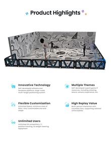 Развлекательная крытая игровая площадка Аркадный Игровой Автомат симулятор виртуальной реальности 9d Vr Бесплатный роуминг Vr Gun Shooting Vr Arena - Product Image 3