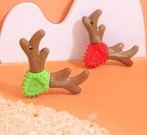 <strong>Wholesale</strong> <strong>Pet</strong> Interactive &amp; Movement <strong>Pet</strong> Dog <strong>Chew</strong> <strong>Toys</strong> Stick Wood-plastic Antler <strong>Durable</strong> and Bite-resistant Teeth Cleaning Stick - Product Image 1