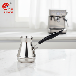 Marmite à chocolat de style américain compatible <span class=keywords><strong>gaz</strong></span> et <span class=keywords><strong>induction</strong></span>, mini-casserole en acier inoxydable, chauffe-lait - Product Image 2