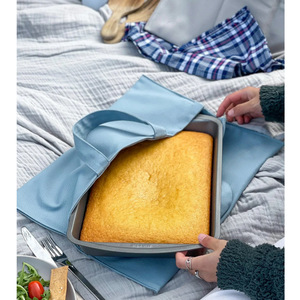Sac fourre-tout en toile pour casseroles, plaques de cuisson et autres récipients de stockage alimentaire ; sac de pique-nique ; sac résistant à la chaleur et écologique ; sac à pizza - Product Image 3