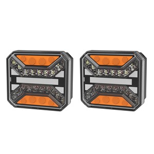 Luz Trasera LED ECE FCC 12V con Función de Parada, Reversa y Direccional, Lámpara de Advertencia con Placa de Matrícula, <span class=keywords><strong>Luces</strong></span> Traseras Multifunción para Todoterreno 4x4 SUV - Product Image 3