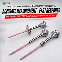 Sonde de capteur de température industrielle robuste en acier inoxydable, type K J, blindée et personnalisée pour four