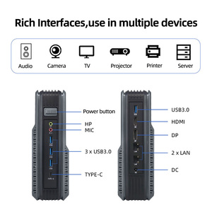 เดสก์ท็อปสำนักงานมินิพีซี Intel N150 MX550 4g 4K จอแสดงผล <span class=keywords><strong>HDMI</strong></span> DP 2.5GbE LAN การเล่นเกมมินิพีซีสำหรับธุรกิจบ้าน Win 11Linux เซิร์ฟเวอร์ - Product Image 4