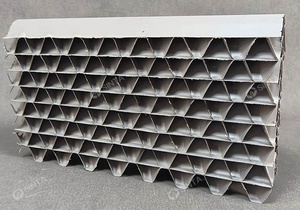 Grille <span class=keywords><strong>d</strong></span>'admission <span class=keywords><strong>d</strong></span>'<span class=keywords><strong>air</strong></span> sans cadre en <span class=keywords><strong>PVC</strong></span> résistant à la corrosion pour tour de refroidissement à flux croisé fermée - Product Image 6