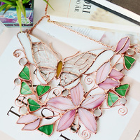 Pendentifs en verre teinté YUXIN de haute qualité, motif Art Déco, rose, papillon, fleur, attrape-soleil, pour la maison et Noël, en dropshipping