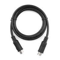 Hochwertiges 4-poliges Mini-DIN-Verlängerung kabel von Stecker zu Stecker für S-Video-und CCTV-Audio-/Video übertragung/Lautsprecher/Monitor