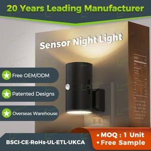 LOHAS lampu malam LED Sensor gerak, lampu malam LED lembut putih Modern colokan dinding lampu malam diaktifkan untuk lorong kamar mandi - Product Image 2