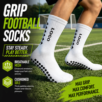 Chaussettes de football en coton personnalisées, écologiques, antidérapantes, pour le football et la course à pied, chaussettes de football à tube moyen personnalisées pour hommes
