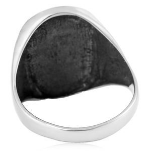 yunnique Men's Anchor <b>Titanium</b> Steel <b>Ring</b> Silver Geometric Design Fashion Jewelry Gift - Product Image 4