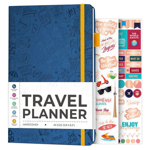 Carnet de planification de voyage avec budget pour les <span class=keywords><strong>vacances</strong></span> et les voyages, sac de rangement, liste de dépenses, suivi des dépenses de voyage, carnet de planification A5 - Product Image 1