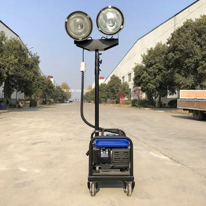 Unidad de Iluminación Móvil Compacta con Motor de Doble Cabezal para Uso en Obras de Construcción - Product Image 4