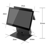 Systèmes de point de vente intelligents à double écran, systèmes de point de vente de bureau, usine OEM, machine de point de vente à écran tactile capacitif