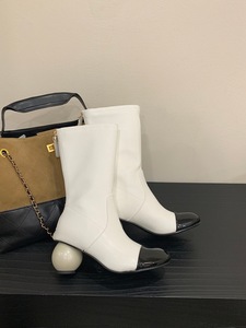 <span class=keywords><strong>Stivali</strong></span> Autunno Inverno 2026 Nuovi Vintage con Punta, Impermeabili, Traspiranti, con Perle, <span class=keywords><strong>Tacco</strong></span> <span class=keywords><strong>Medio</strong></span>, Elastici, Slim, Tubo Basso - Product Image 6