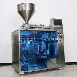 Machine de remplissage et d'emballage automatique pour sachets préformés Doypack à fermeture éclair pour miel, ketchup, beurre de cacahuète, yaourt et crème - Product Image 2