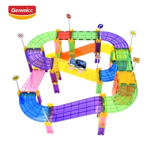 Tuiles magnétiques en plastique pour les tout-petits, jouets de construction magnétiques, apprentissage STEM, cadeaux sensoriels d'anniversaire pour les garçons et les filles de 4 à 6 ans - Product Image 1