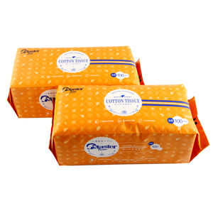 Toallitas desechables de algodón orgánico <span class=keywords><strong>para</strong></span> uso húmedo y seco, paños de limpieza Facial <span class=keywords><strong>para</strong></span> bebés, personalizados, Oem, 100 Uds. - Product Image 3