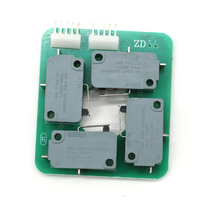 Circuit imprimé à double micro-interrupteur 5 broches pour joystick LED lumineux coloré, pour jeux de pêche à monnayeur et machines à griffes