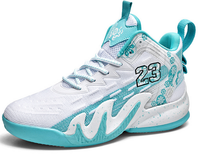 Zapatos Deportivos de Baloncesto para Hombre, Diseño Personalizado, Malla Transpirable, Antideslizantes, con Amortiguación, para Estudiantes de Secundaria y Corredores