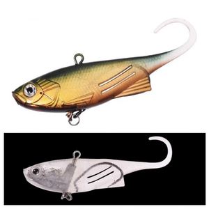 ORJD Leurre souple vibrant en silicone 9cm 14.5g, VIB anti-accrocs dissimulé, Swimbait coulant pour Black-bass, Brochet, <span class=keywords><strong>Perche</strong></span> - Product Image 3