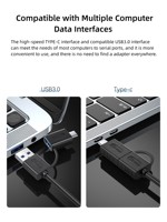 Cable Serial DTECH IOT5067A Tipo-C y USB a RS422/485 para Programación de PLC, Escáner de Código de Barras e Impresora