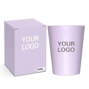 Vaso Biodegradable de PLA de 9oz con Logotipo Personalizado, Ecológico y Reutilizable para Viajes, para Jugo, Café, Cerveza, Leche y Bebidas de Cola - Product Image 1
