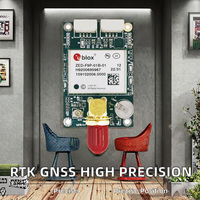 Modul GNSS RTK ZED-F9P Antena Eksternal Presisi Tinggi Akurasi 0.01m Pita Frekuensi 1207-1605MHz untuk Drone Survei