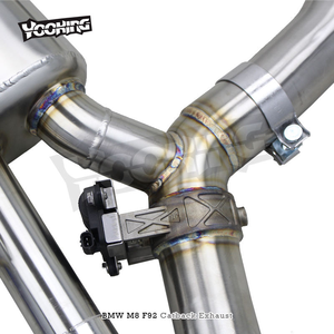 Tubo de silenciador de acero inoxidable YD para <span class=keywords><strong>BMW</strong></span> <span class=keywords><strong>M8</strong></span> F91/F92/F93 4,4 T 2019-2023 <span class=keywords><strong>Tuning</strong></span> Catback Exhauste con sistema Valvetronic - Product Image 5