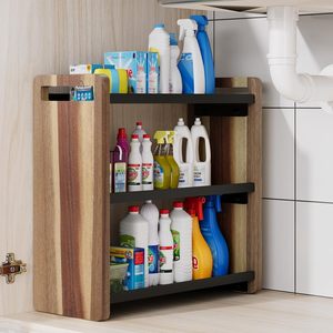 Estante Organizador de 3 Niveles de Acero Aleado CF <span class=keywords><strong>para</strong></span> Cosméticos, Cocina, Debajo del Fregadero, Baño, <span class=keywords><strong>para</strong></span> Hotel y <span class=keywords><strong>Hogar</strong></span> - Product Image 6