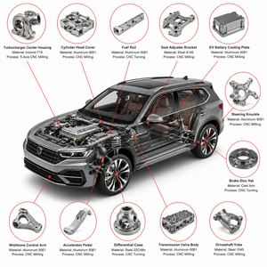 Bouton d'infodivertissement sur mesure de haute précision en acier inoxydable et aluminium pour l'intérieur de voiture, usiné par CNC avec électroérosion à fil - Product Image 3