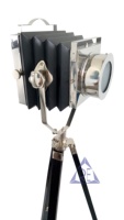 Caméra nautique projecteur Studio LED Spot lampadaire noir trépied support bambou plafond décoratif sol lampes sur pied