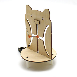 Kit de Ciencia de Madera con Diseño de Gato de Dibujos Animados, Manual, Juguete Educativo DIY para Niños de 7-9 Años, Modelo de Aprendizaje STEAM - Product Image 1