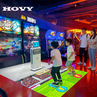Projecteur interactif mobile intérieur/extérieur HOVY, affichage publicitaire 3D sur pied, directement de l'usine