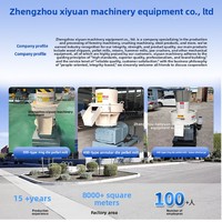 Machine à granulés de biomasse Xinzhuohui avec moteur pour le traitement de la paille, des balles de riz, des épis de maïs, des coquilles d'arachides, haute productivité