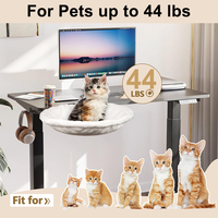 Pince de table lit pour animaux de compagnie perchoir rotatif réglable chat étagère lit bureau monté chat nid hamac chat lit de bureau
