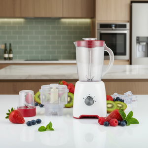 Mini mixeur portable 2-en-1, 4 lames, 2 vitesses, capacité de 1,4 L, ustensiles de cuisine, mixeur à fruits, presse-agrumes, <span class=keywords><strong>hachoir</strong></span> à <span class=keywords><strong>viande</strong></span> - Product Image 4