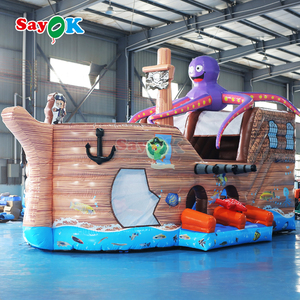 Sayok Kraken Inflatable tàu cướp biển trượt khổng lồ bạch tuộc Inflatable Slide thương mại trượt bơm hơi cho trẻ em - Product Image 4