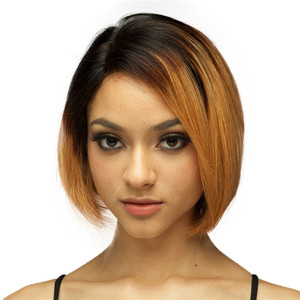 Parrucca Bob Corta 1B30 <span class=keywords><strong>Colore</strong></span> 8, Ondulata <span class=keywords><strong>Naturale</strong></span> con Frontale in Pizzo, 100% Capelli Umani Vergini Originali - Product Image 6