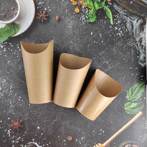 Vasos Desechables <span class=keywords><strong>de</strong></span> Papel Kraft para Papas <span class=keywords><strong>Fritas</strong></span>, Vasos <span class=keywords><strong>de</strong></span> Papel para Llevar, 8-16 oz, Personalizados, <span class=keywords><strong>con</strong></span> Cuchara para Papas <span class=keywords><strong>Fritas</strong></span> - Product Image 1