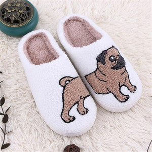 Custom Cute Winter Warm Fuzzy Plush Fuzzy House Dachshund <strong>Dog</strong> Cat Animal Plush <strong>slippers</strong> <strong>for</strong> Women - Product Image 4