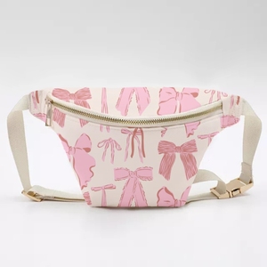 Customize Logo Letter Multi Function Adjustable <b>Belt</b> Metal Zipper Unisex Bum <b>Bag</b> Fanny Pack Waterproof Nylon Sports Waist Pack - Product Image 3