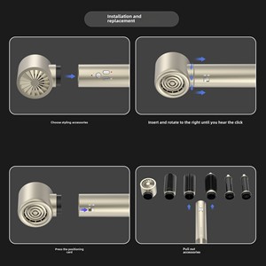 Secador de pelo de estilo de conmutación de plástico multifuncional de alta calidad, ajustes de calor caliente de temperatura constante de iones negativos para RV - Product Image 3