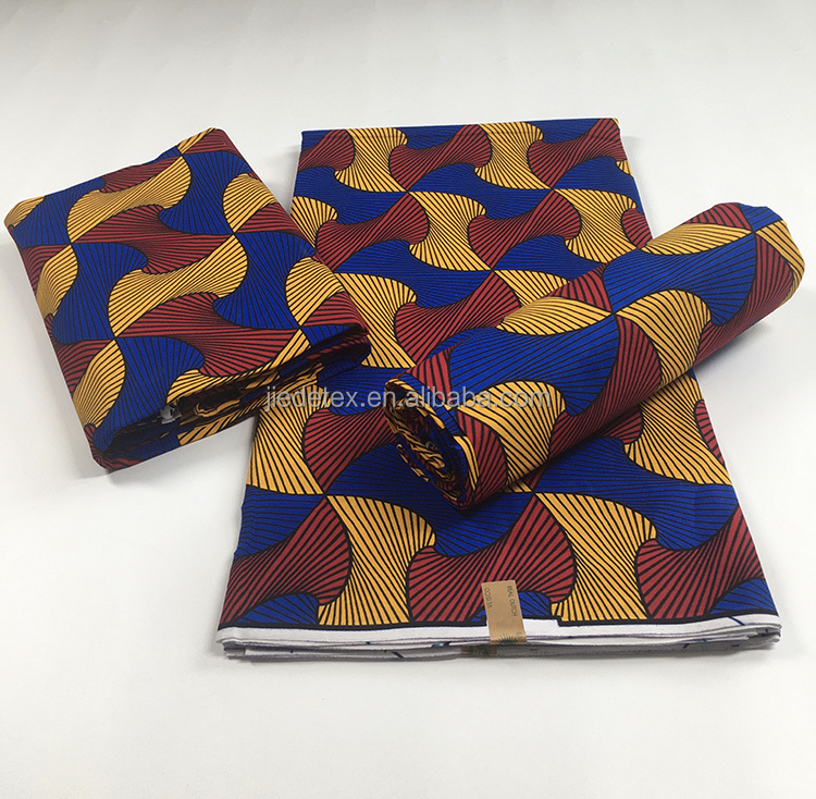 New Kente Hollandaise 100% Cotton Holland African Real Wax Prints Fabric Ankara For Wedding Dress