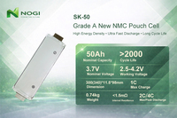 Baterai Li Polymer Isi Ulang Sel Pouch Ncm Kapasitas Besar SK 3.7V 50Ah untuk Paket Baterai Kendaraan Listrik
