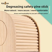 Nichoir en bois massif pour perroquets, motif tigre, avec fonction de chauffage, tiroir inférieur, pour l'incubation des oiseaux, accessoire de suspension externe