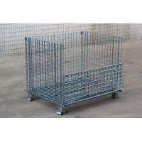 Cage de stockage verrouillable haute capacité XZY, conteneurs en treillis métallique, paniers en fil d'acier, cage à palettes en treillis avec roues