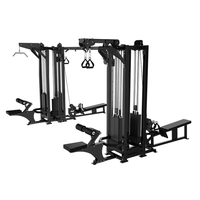Équipement de gymnastique commercial de qualité supérieure tout en un câble croisé multifonction Jungle 8 station