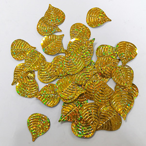 Bán buôn JM thương hiệu <span class=keywords><strong>Holographic</strong></span> Laser vàng và bạc PVC lá Sequins 31-50 mét chịu nhiệt Loose quần áo TRIM - Product Image 1