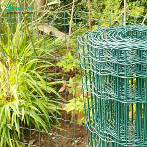 European Style Welded Garden Fence Green Coated Wire Fence for Outdoor Use - Product Image 4